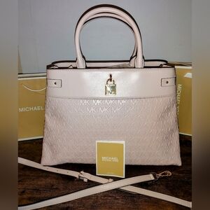 Michael Kors NEW Gramercy Powder Blush Pink Satchel